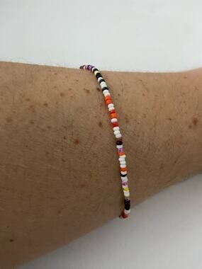 colorful seed bead bracelet
